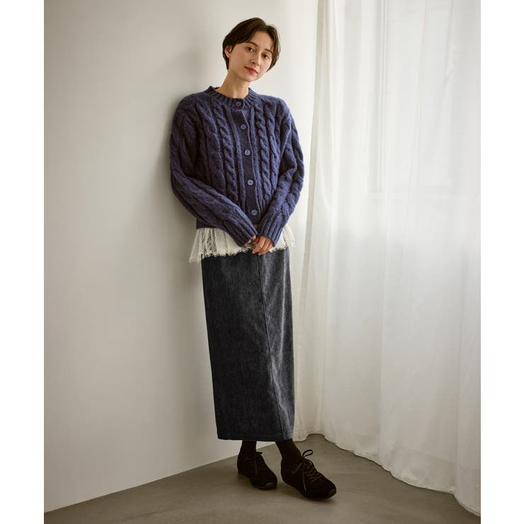 シェニール織アイラインスカート | ROPE' PICNIC | 詳細画像2 
