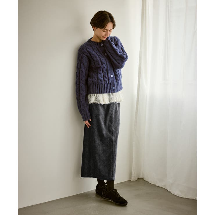 シェニール織アイラインスカート | ROPE' PICNIC | 詳細画像3 