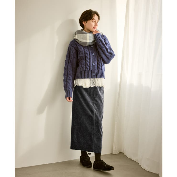 シェニール織アイラインスカート | ROPE' PICNIC | 詳細画像4 