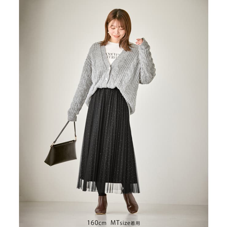 キラキラチュールプリーツスカート/着丈が選べる | ROPE' PICNIC | 詳細画像15 