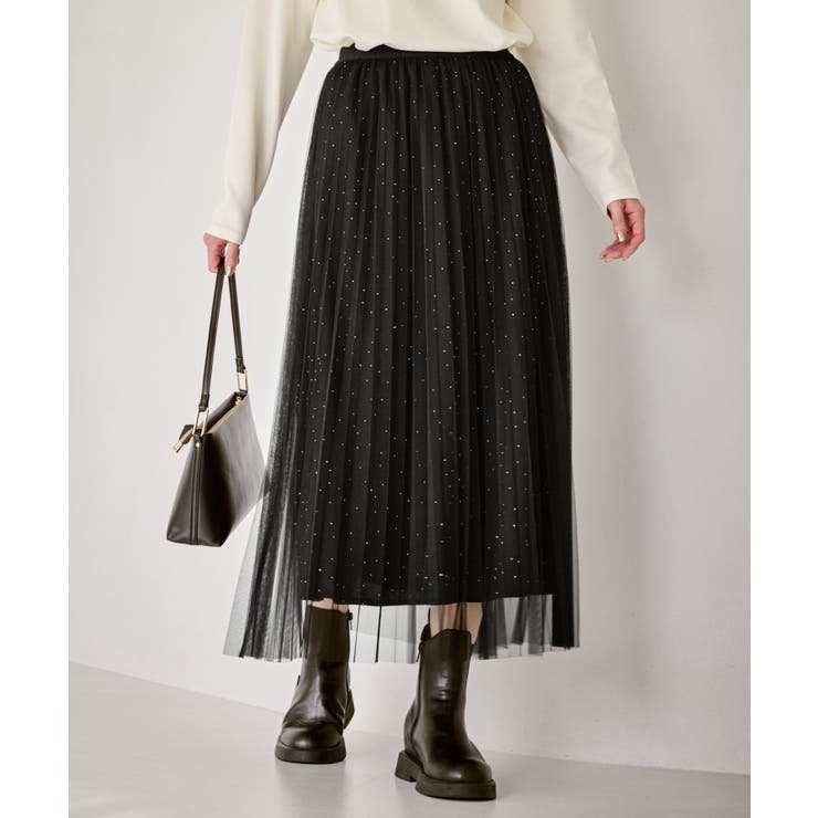 キラキラチュールプリーツスカート/着丈が選べる | ROPE' PICNIC | 詳細画像5 