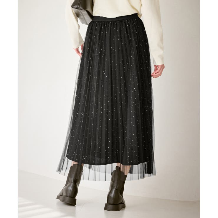 キラキラチュールプリーツスカート/着丈が選べる | ROPE' PICNIC | 詳細画像6 