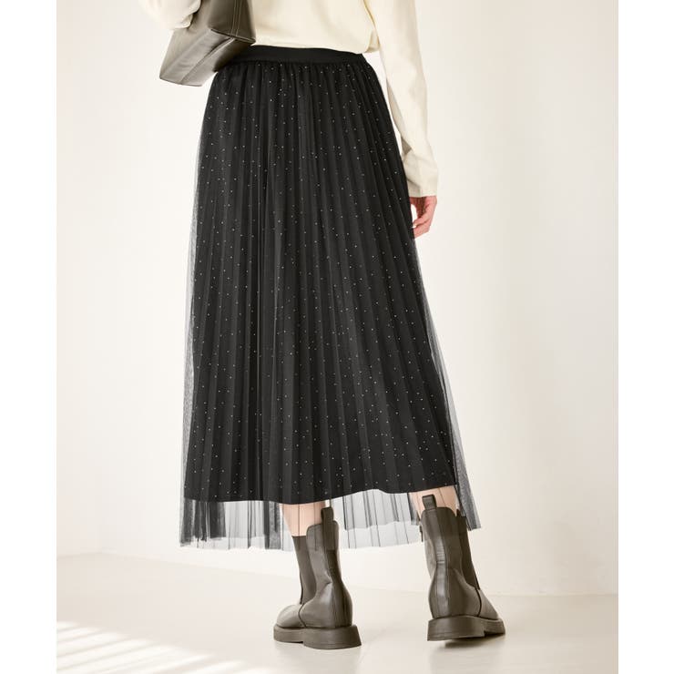 キラキラチュールプリーツスカート/着丈が選べる | ROPE' PICNIC | 詳細画像7 
