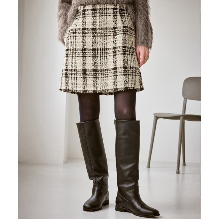 ファンシーツイードチェックミニスカート | ROPE' PICNIC | 詳細画像10 