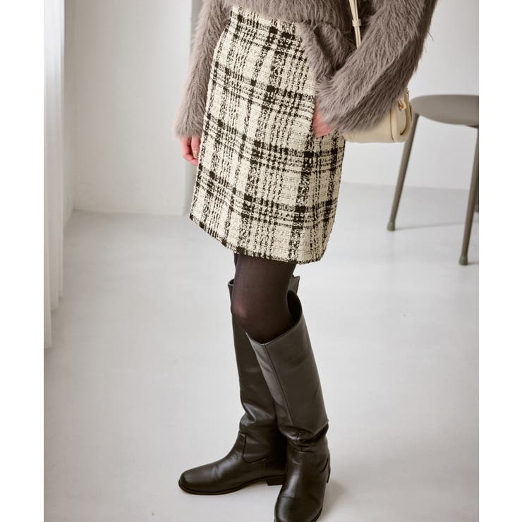 ファンシーツイードチェックミニスカート | ROPE' PICNIC | 詳細画像11 