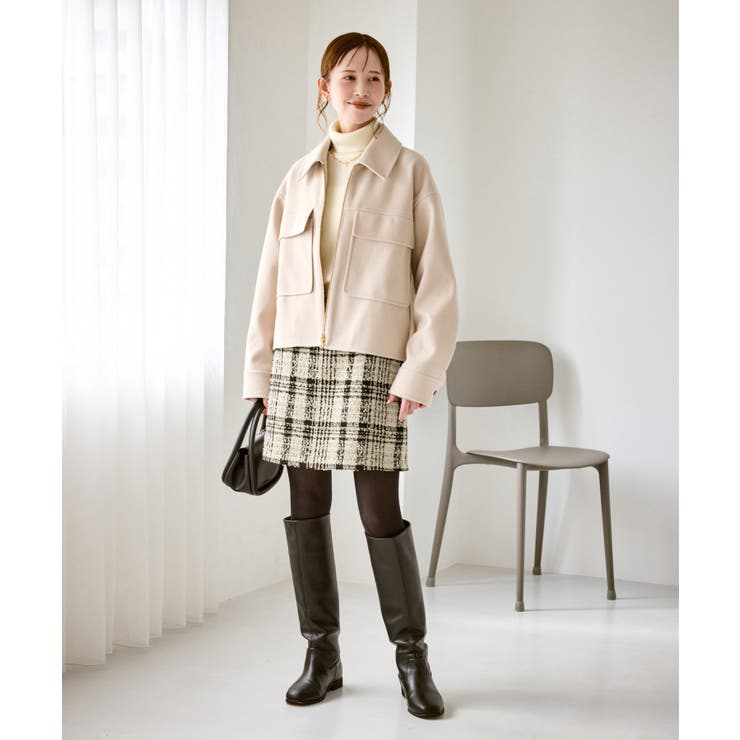 ファンシーツイードチェックミニスカート | ROPE' PICNIC | 詳細画像16 