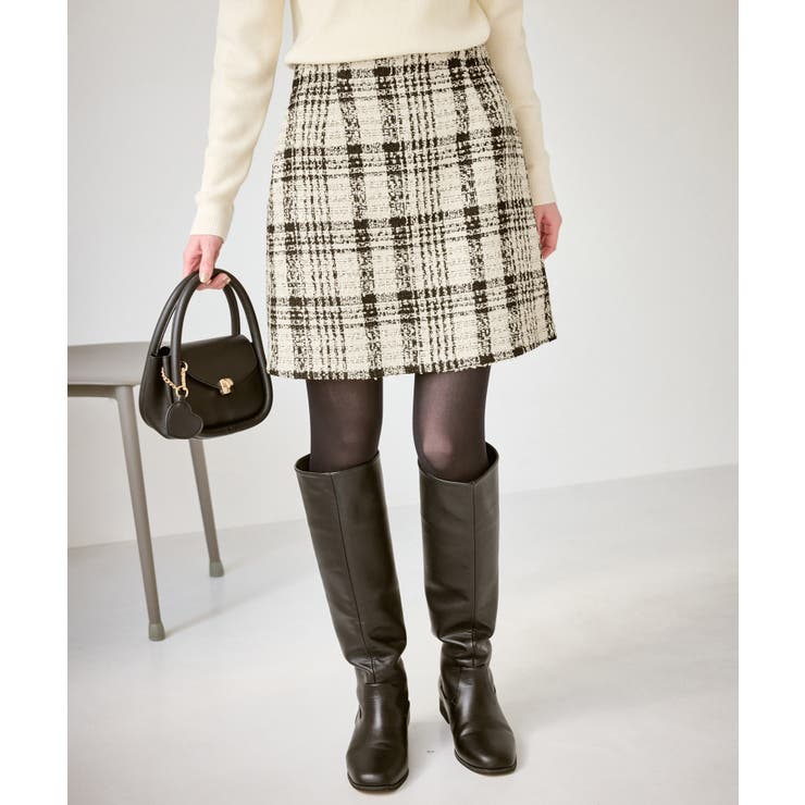 ファンシーツイードチェックミニスカート | ROPE' PICNIC | 詳細画像18 