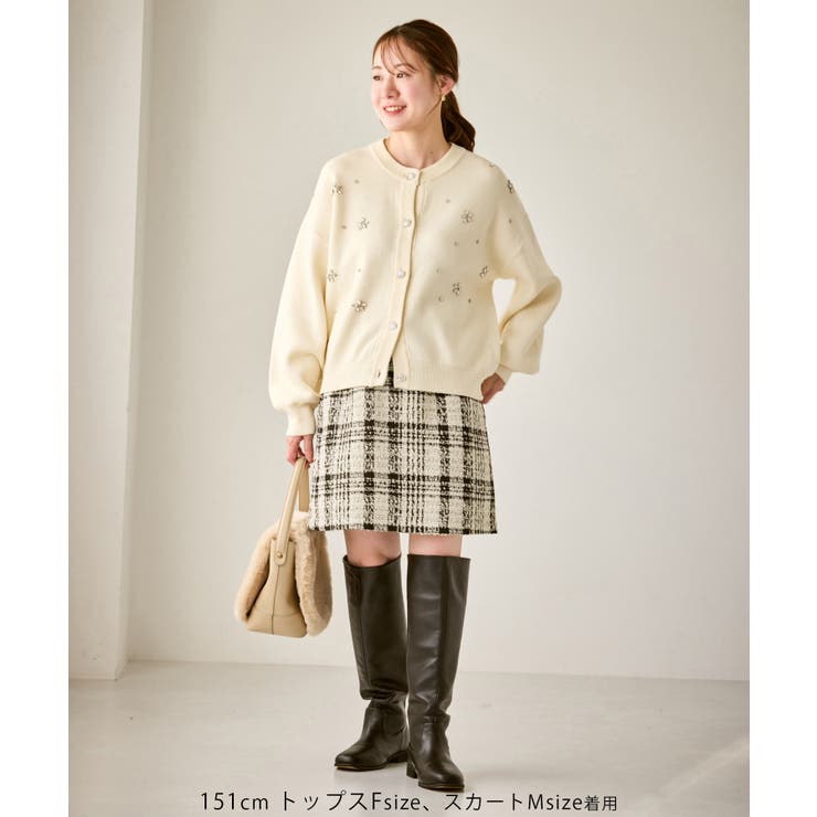 ファンシーツイードチェックミニスカート | ROPE' PICNIC | 詳細画像21 