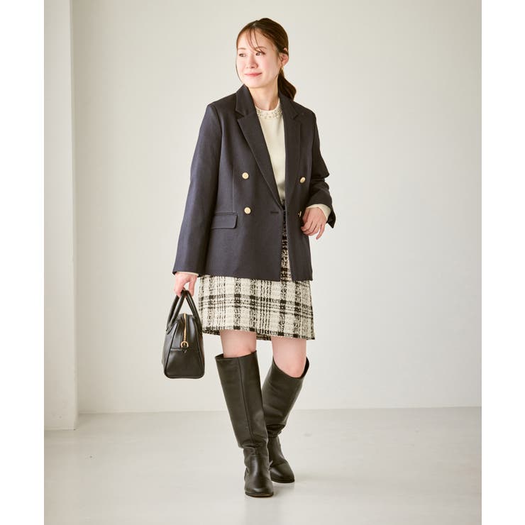 ファンシーツイードチェックミニスカート | ROPE' PICNIC | 詳細画像22 