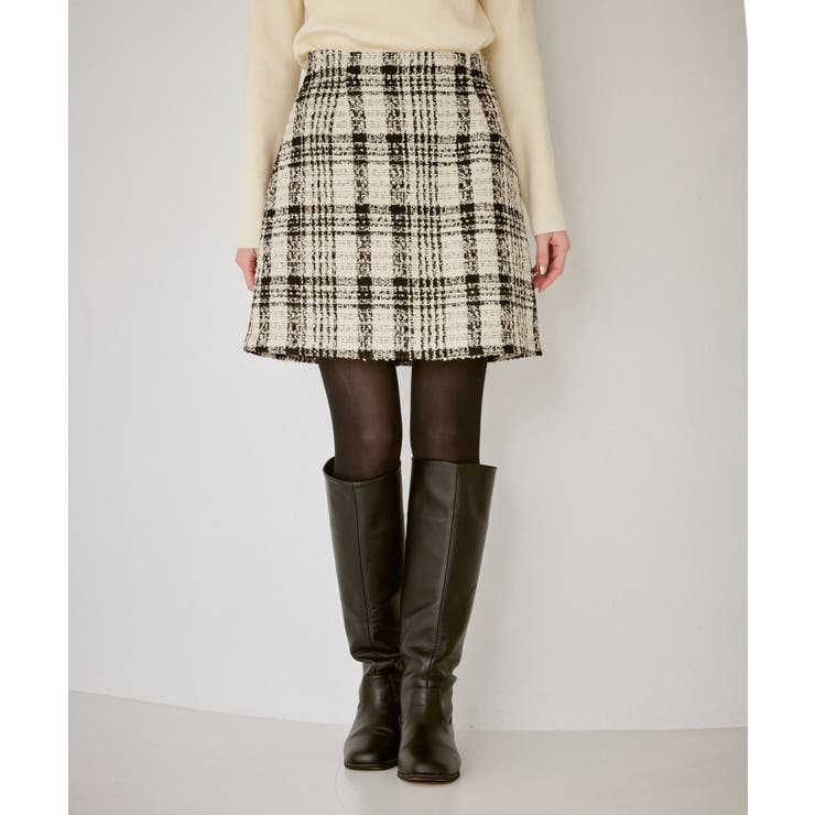 ファンシーツイードチェックミニスカート | ROPE' PICNIC | 詳細画像26 