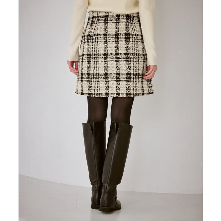 ファンシーツイードチェックミニスカート | ROPE' PICNIC | 詳細画像28 