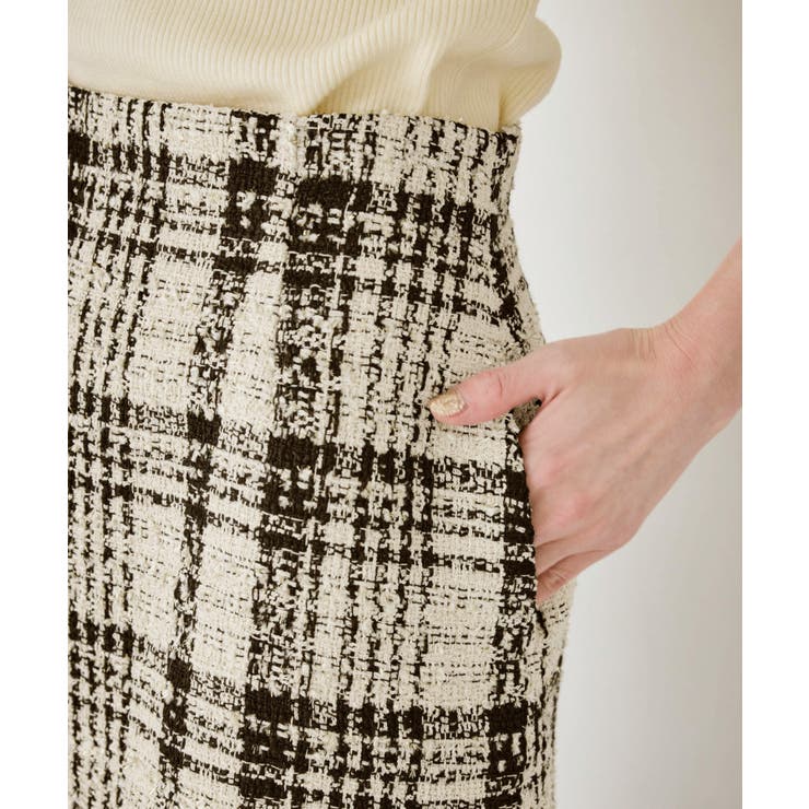 ファンシーツイードチェックミニスカート | ROPE' PICNIC | 詳細画像30 