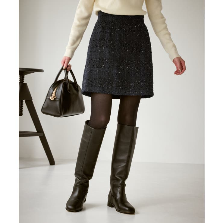 ファンシーツイードチェックミニスカート | ROPE' PICNIC | 詳細画像6 