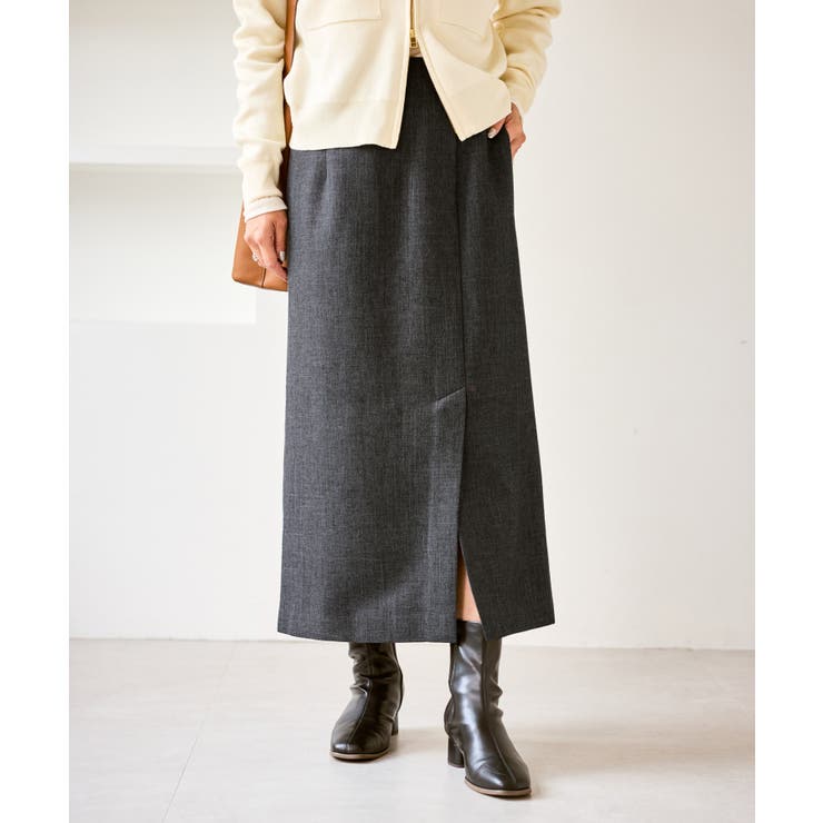 チャコール(06) | スリートーンツイードスカート/セットアップ対応 | ROPE' PICNIC