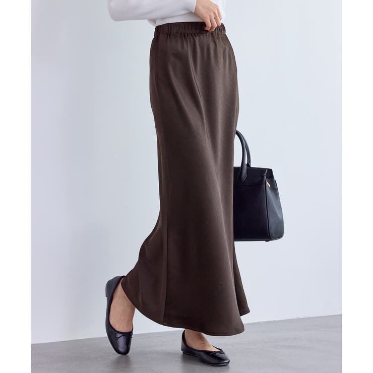 細見えバイアスサテンスカート/イージーケア | ROPE' PICNIC | 詳細画像1 