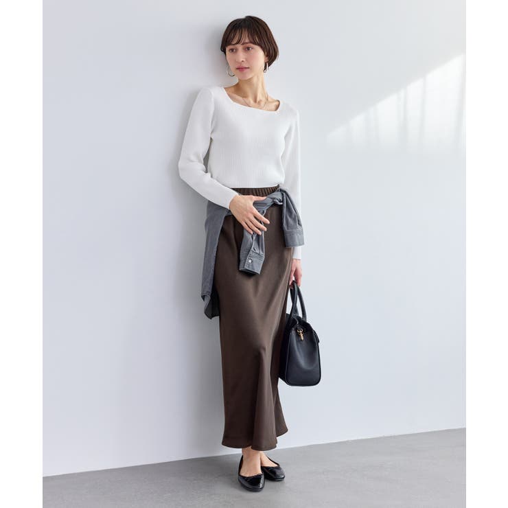 細見えバイアスサテンスカート/イージーケア | ROPE' PICNIC | 詳細画像13 