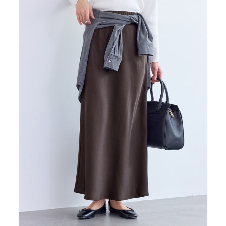 細見えバイアスサテンスカート/イージーケア | ROPE' PICNIC | 詳細画像14 