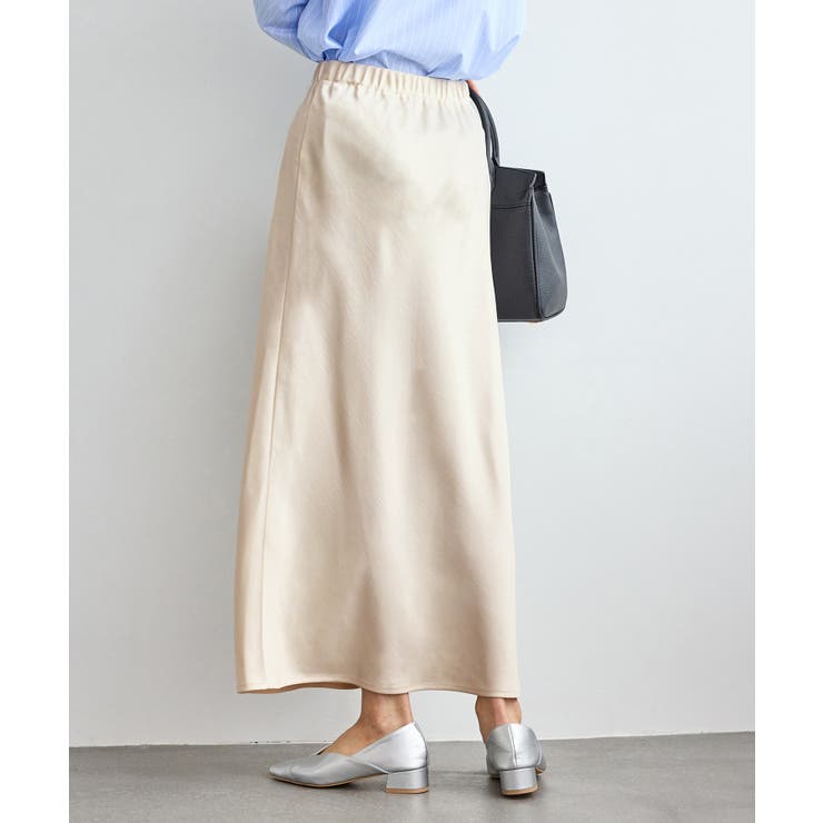 細見えバイアスサテンスカート/イージーケア | ROPE' PICNIC | 詳細画像5 