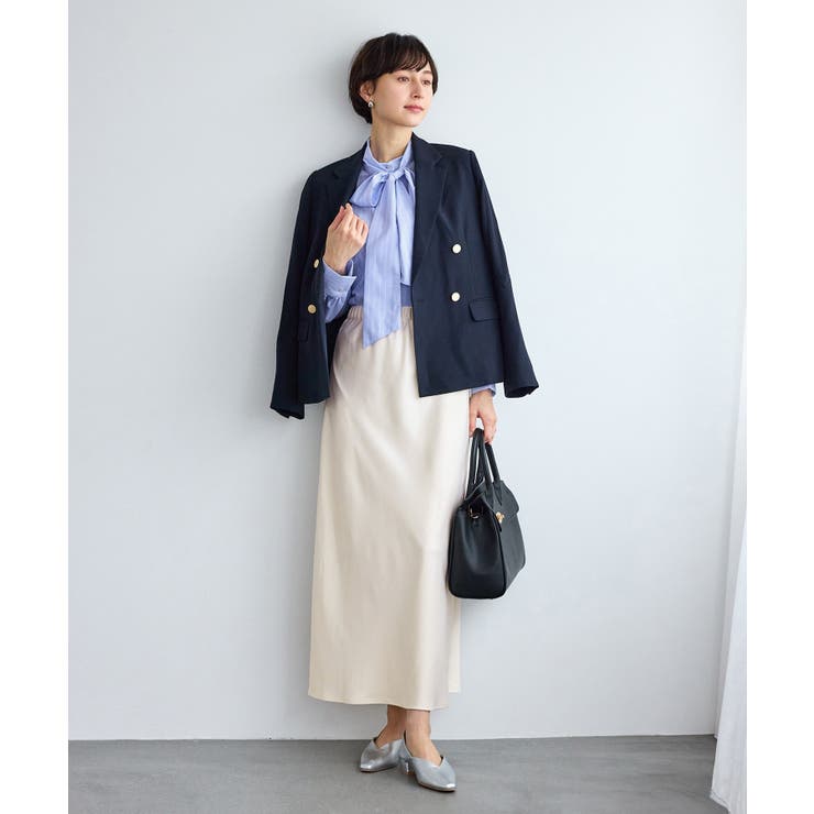 細見えバイアスサテンスカート/イージーケア | ROPE' PICNIC | 詳細画像6 