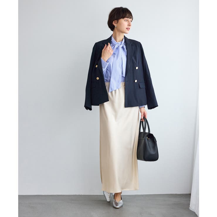 細見えバイアスサテンスカート/イージーケア | ROPE' PICNIC | 詳細画像7 