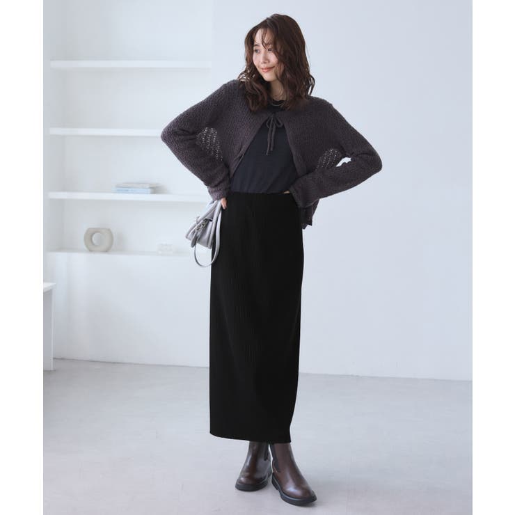 トタンテレコ Iラインリブニットスカート | ROPE' PICNIC | 詳細画像10 