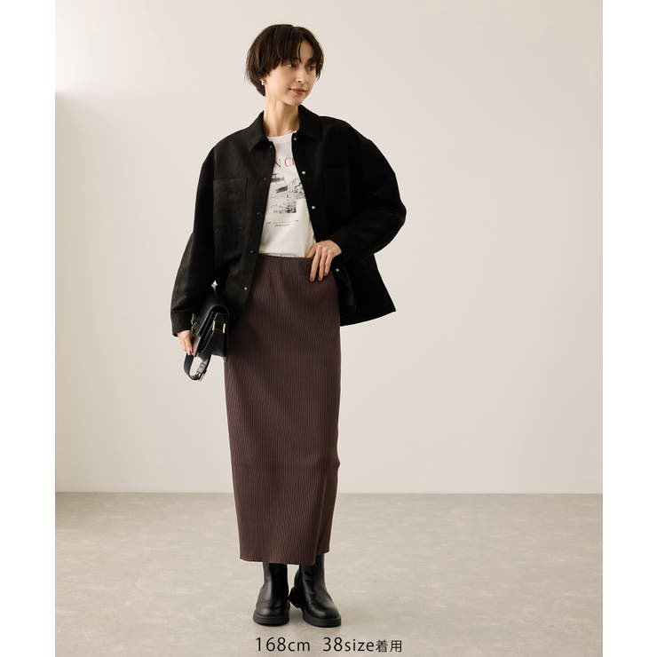 トタンテレコ Iラインリブニットスカート | ROPE' PICNIC | 詳細画像2 