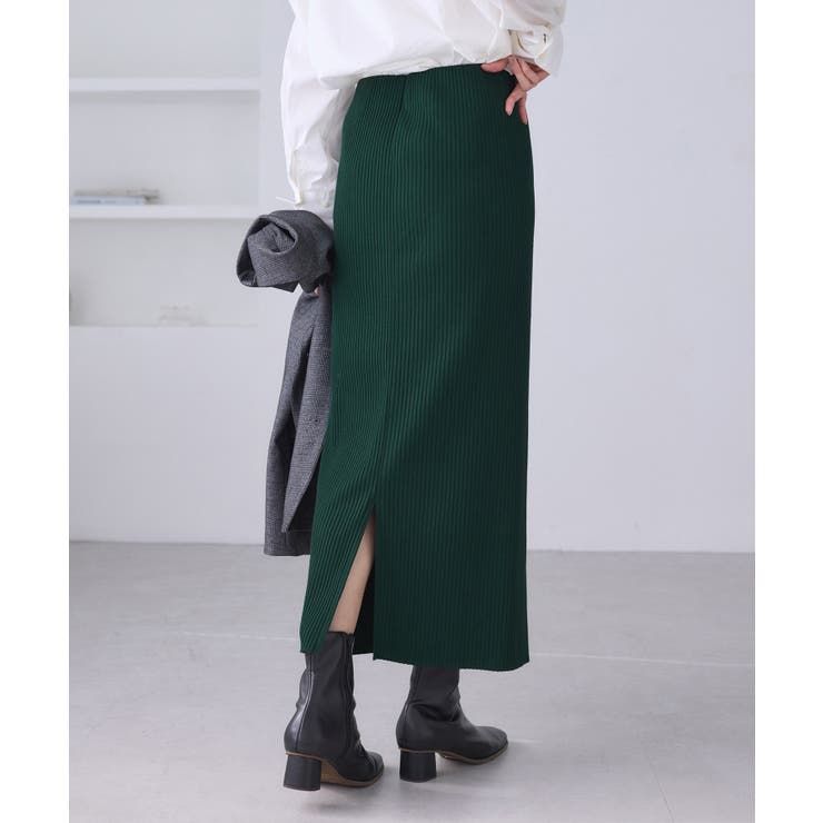 トタンテレコ Iラインリブニットスカート | ROPE' PICNIC | 詳細画像20 