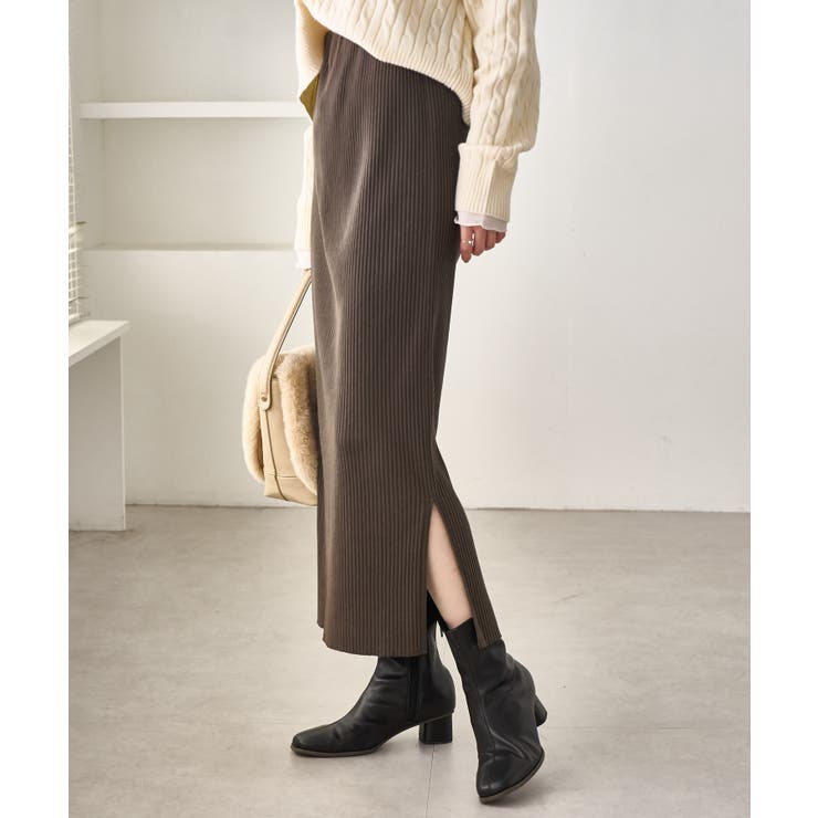 トタンテレコ Iラインリブニットスカート | ROPE' PICNIC | 詳細画像25 