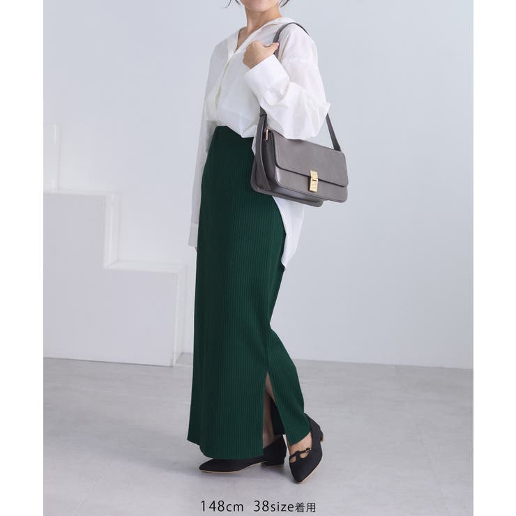 トタンテレコ Iラインリブニットスカート | ROPE' PICNIC | 詳細画像28 