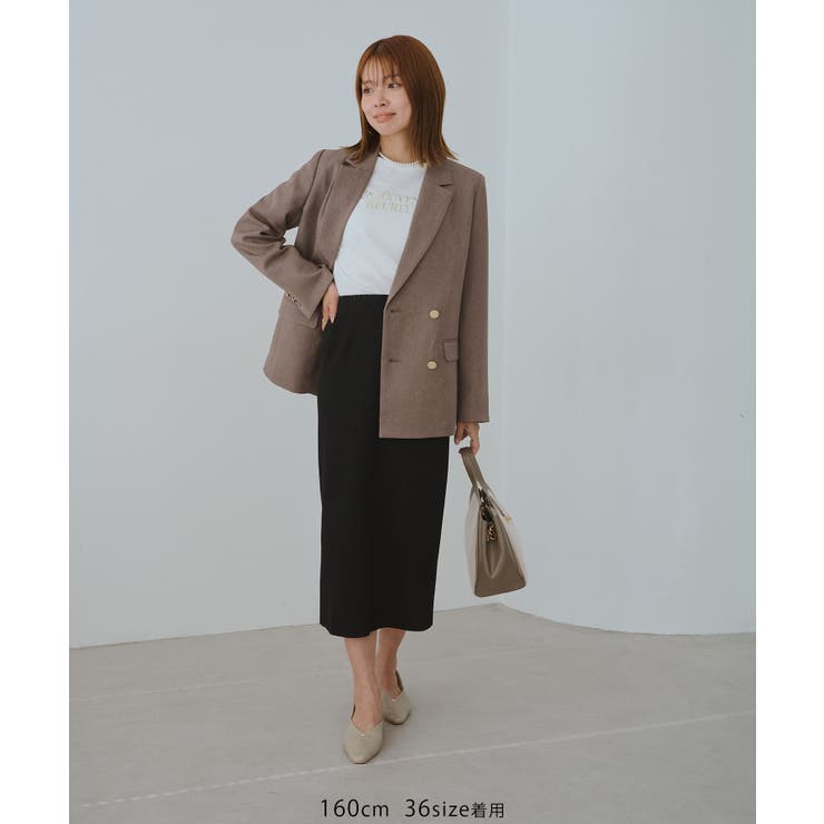 トタンテレコ Iラインリブニットスカート | ROPE' PICNIC | 詳細画像30 