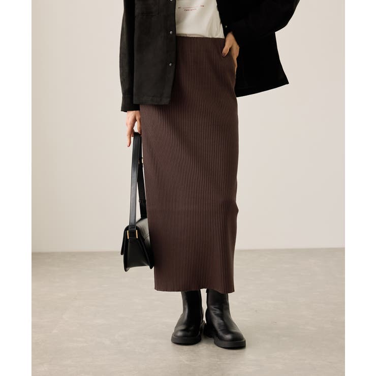 トタンテレコ Iラインリブニットスカート | ROPE' PICNIC | 詳細画像4 