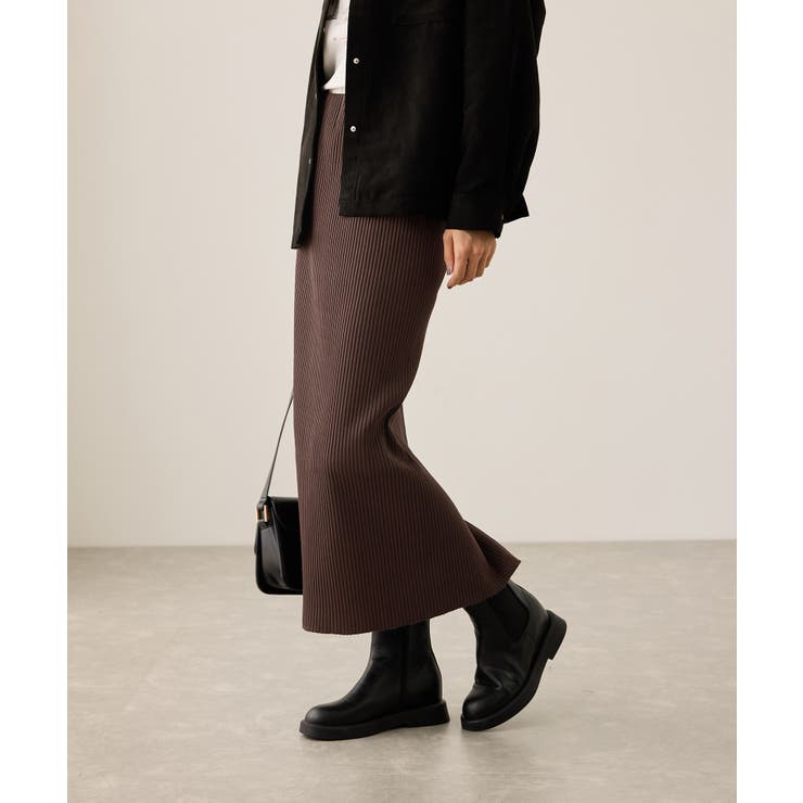 トタンテレコ Iラインリブニットスカート | ROPE' PICNIC | 詳細画像5 