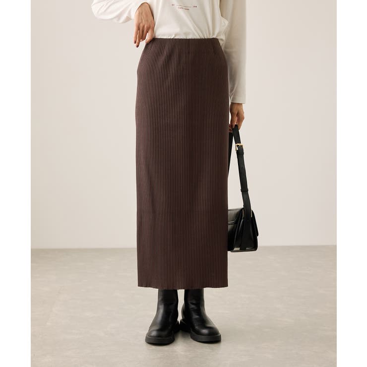 トタンテレコ Iラインリブニットスカート | ROPE' PICNIC | 詳細画像7 