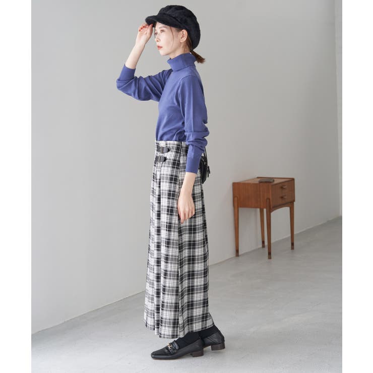 【WEB限定】着丈が選べる/チェックキルトロングスカート/リンクコーデ | ROPE' PICNIC | 詳細画像21 