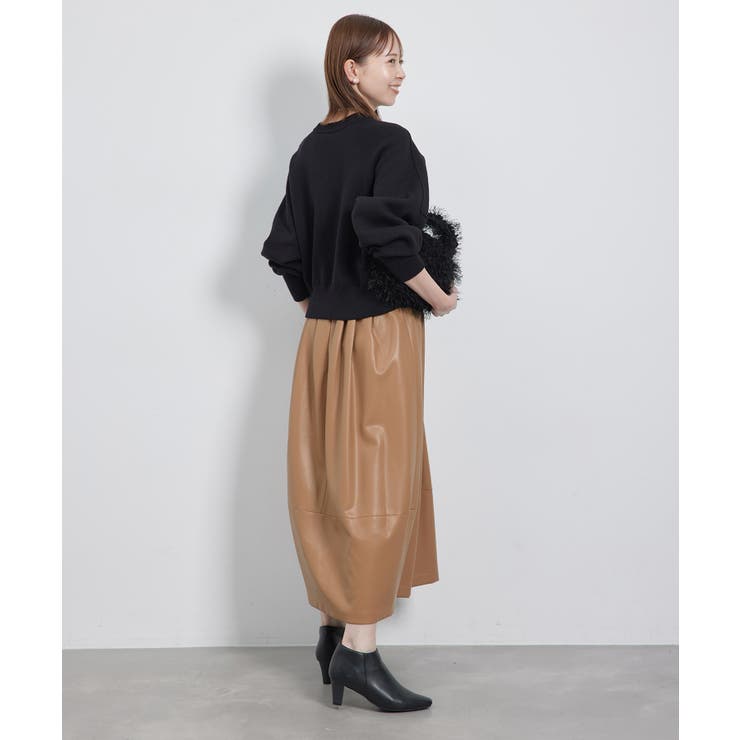 【emur/エミュール】シンセティックレザーコクーンスカート | ROPE' PICNIC | 詳細画像19 