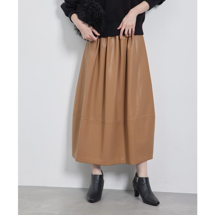 【emur/エミュール】シンセティックレザーコクーンスカート | ROPE' PICNIC | 詳細画像20 