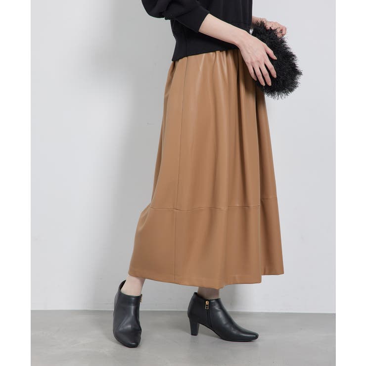 【emur/エミュール】シンセティックレザーコクーンスカート | ROPE' PICNIC | 詳細画像21 