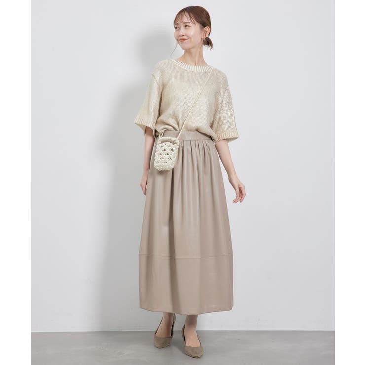 【emur/エミュール】シンセティックレザーコクーンスカート | ROPE' PICNIC | 詳細画像27 