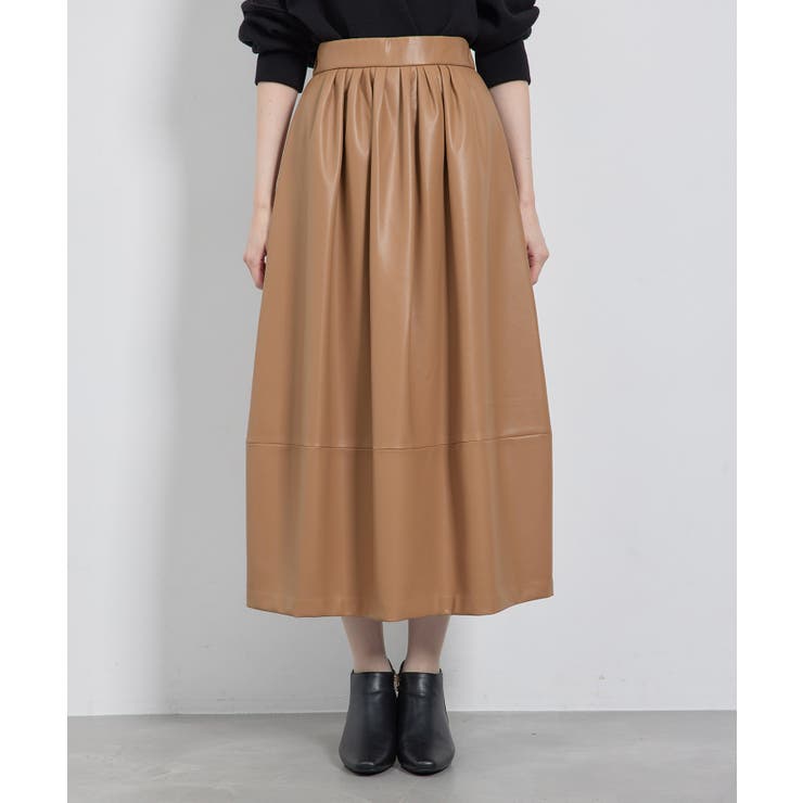 【emur/エミュール】シンセティックレザーコクーンスカート | ROPE' PICNIC | 詳細画像31 