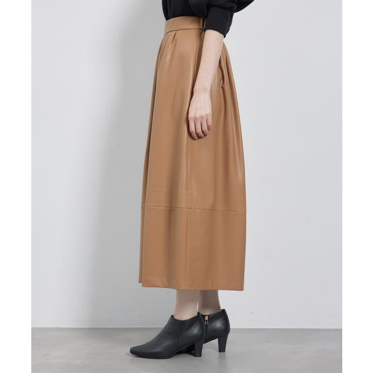 【emur/エミュール】シンセティックレザーコクーンスカート | ROPE' PICNIC | 詳細画像32 