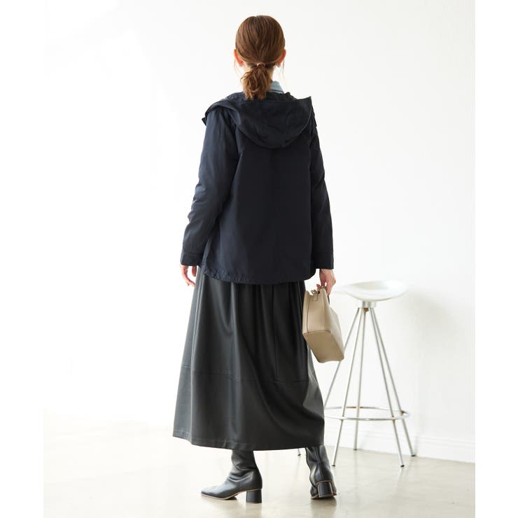 【emur/エミュール】シンセティックレザーコクーンスカート | ROPE' PICNIC | 詳細画像9 