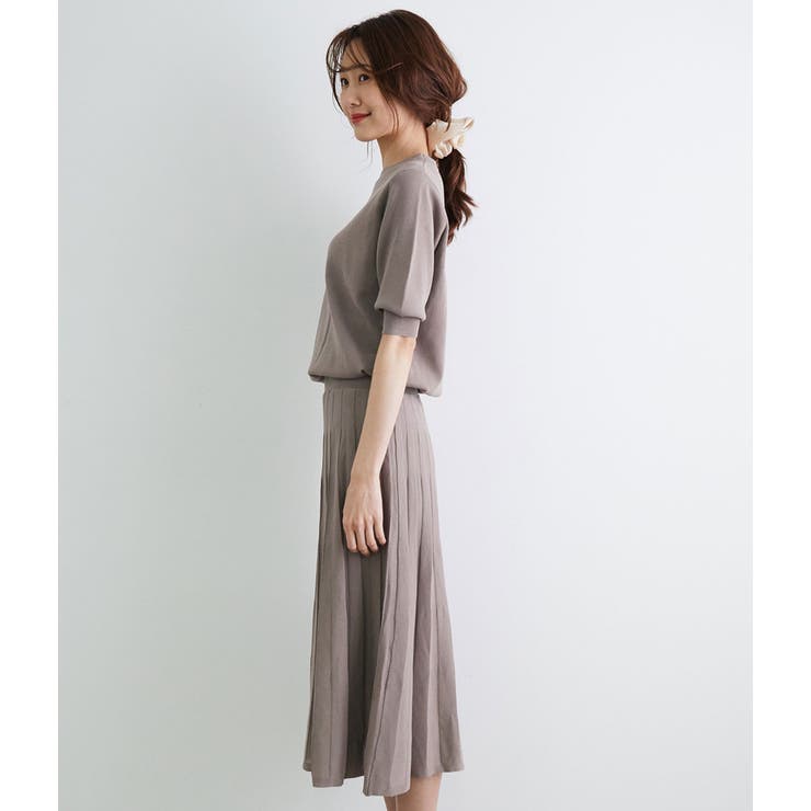 ハーフスリーブニットプリーツワンピース 品番 Rpcw Rope Picnic ロペピクニック のレディースファッション通販 Shoplist ショップリスト