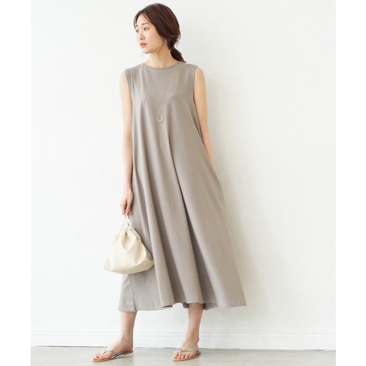 接触冷感 抗菌防臭 ミントレーヨンaラインカットワンピース 品番 Rpcw Rope Picnic ロペピクニック のレディースファッション通販 Shoplist ショップリスト