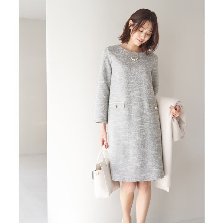 グレー(07) | ツイードワンピース | ROPE' PICNIC