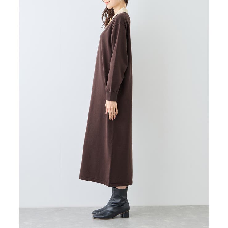 配色スキッパーニットワンピース | ROPE' PICNIC | 詳細画像14 