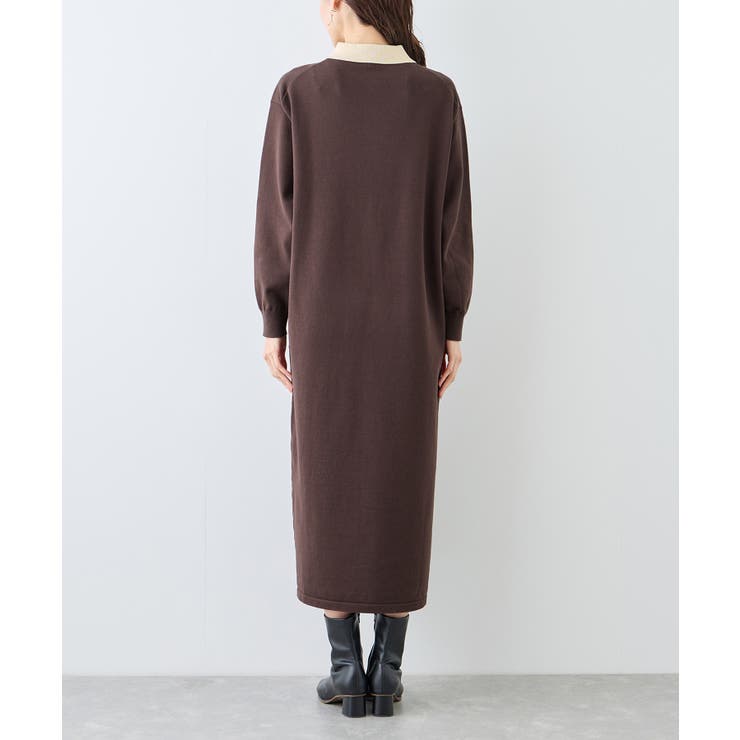 配色スキッパーニットワンピース | ROPE' PICNIC | 詳細画像15 