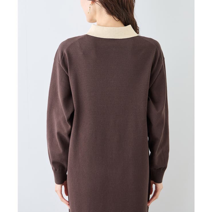 配色スキッパーニットワンピース | ROPE' PICNIC | 詳細画像17 