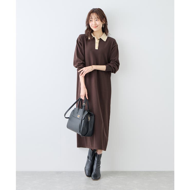 配色スキッパーニットワンピース | ROPE' PICNIC | 詳細画像2 