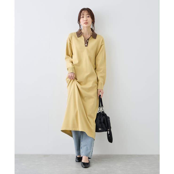 配色スキッパーニットワンピース | ROPE' PICNIC | 詳細画像9 