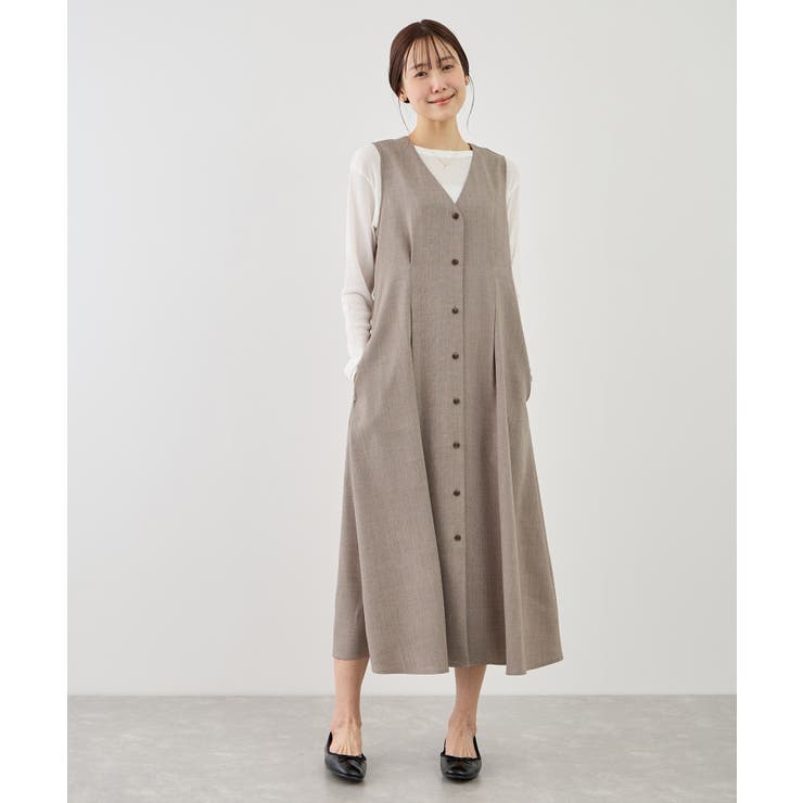 ウエストタックジャンパースカート | ROPE' PICNIC | 詳細画像10 